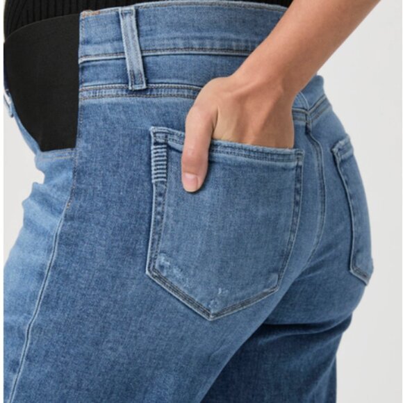 Anessa Maternity Wide Leg Jean in Rock Show Distressed New with Tags - Picture 3 of 4